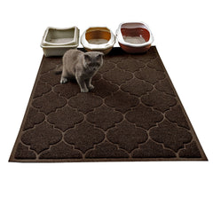 Cosyearn LittleTiger XL litter mat shows large 46x35 inch area for paws and play
