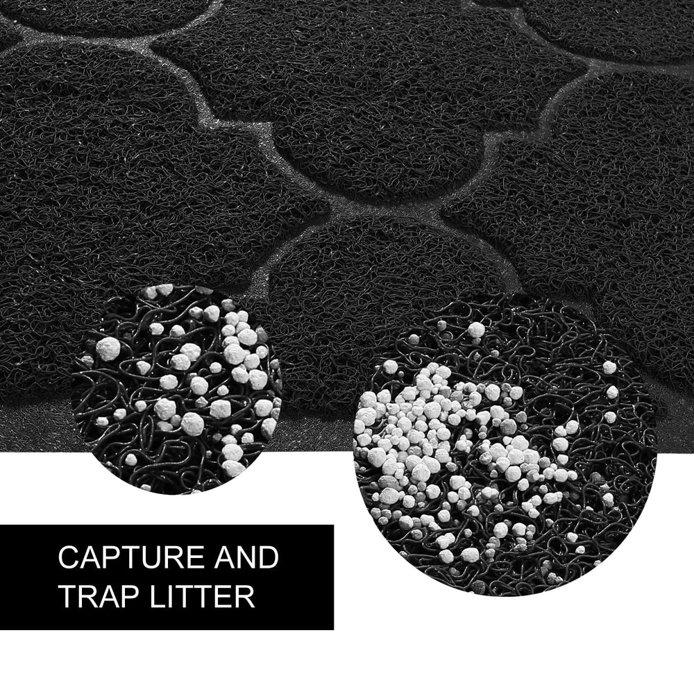 Cosyearn LittleTiger XL mat beside litter box to keep floors neat