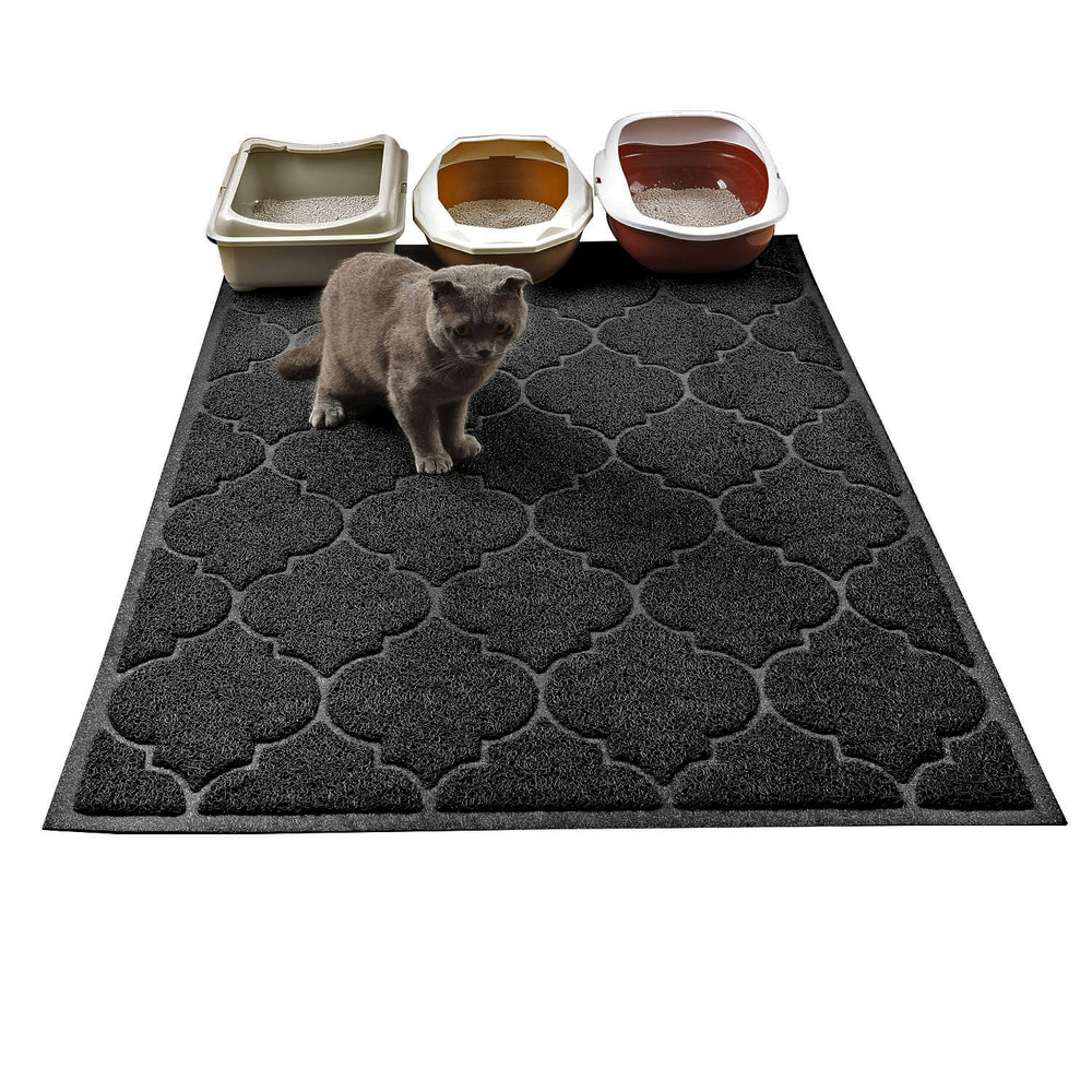 Cosyearn LittleTiger XL litter mat top view shows large surface for tidy floors
