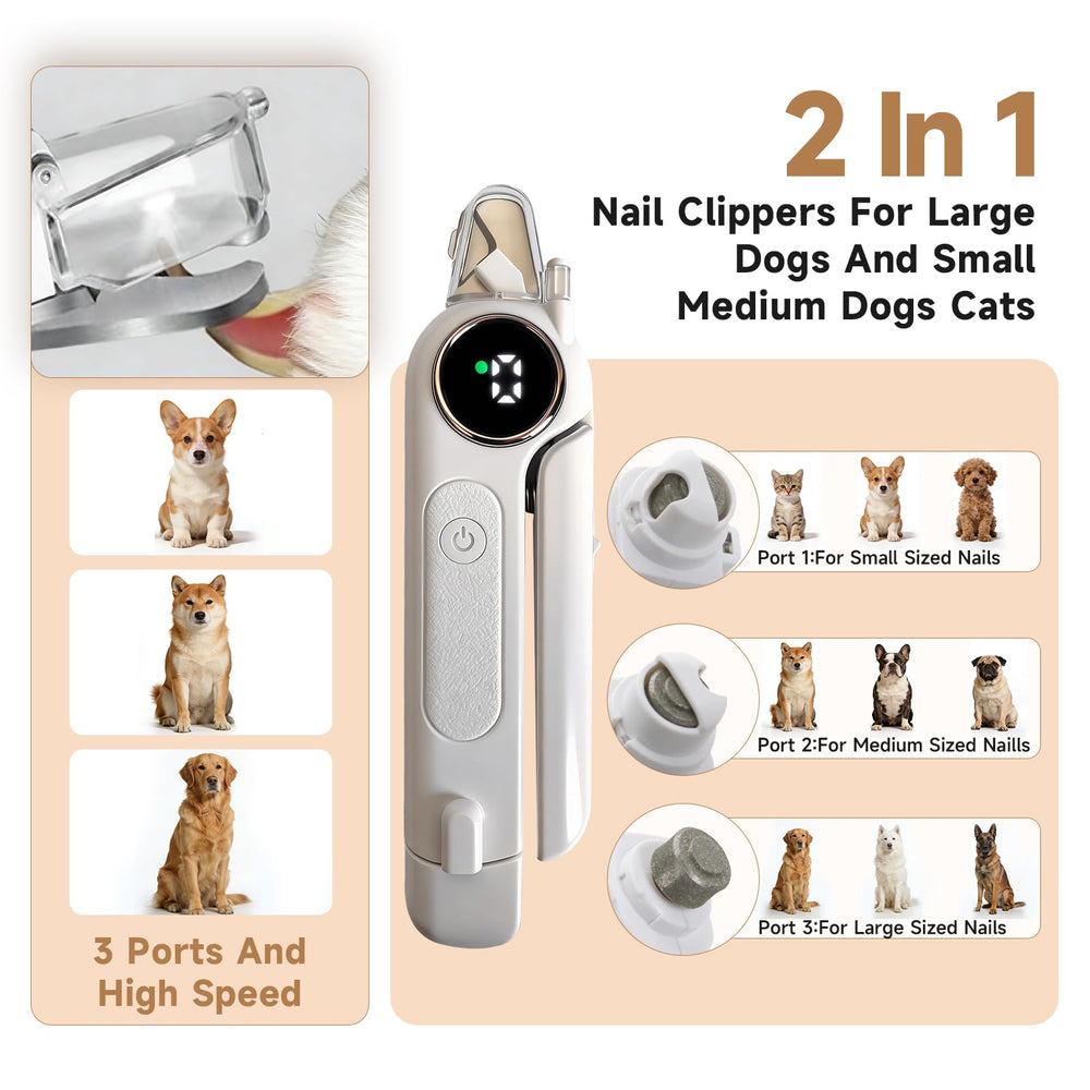 COUEYOA 3-speed, 3-port setup fits small to extra-large nails for COUEYOA tool.