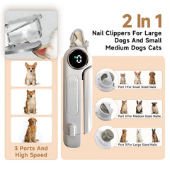 COUEYOA 3-speed, 3-port setup fits small to extra-large nails for COUEYOA tool.