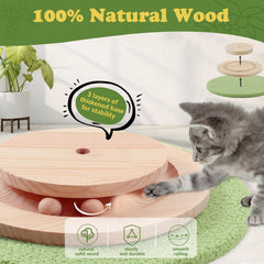 COUNER solid wood base emphasizes stability during play