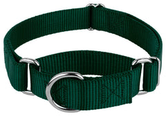Country Brook Design martingale collar no-buckle front view for easy head-through wearing