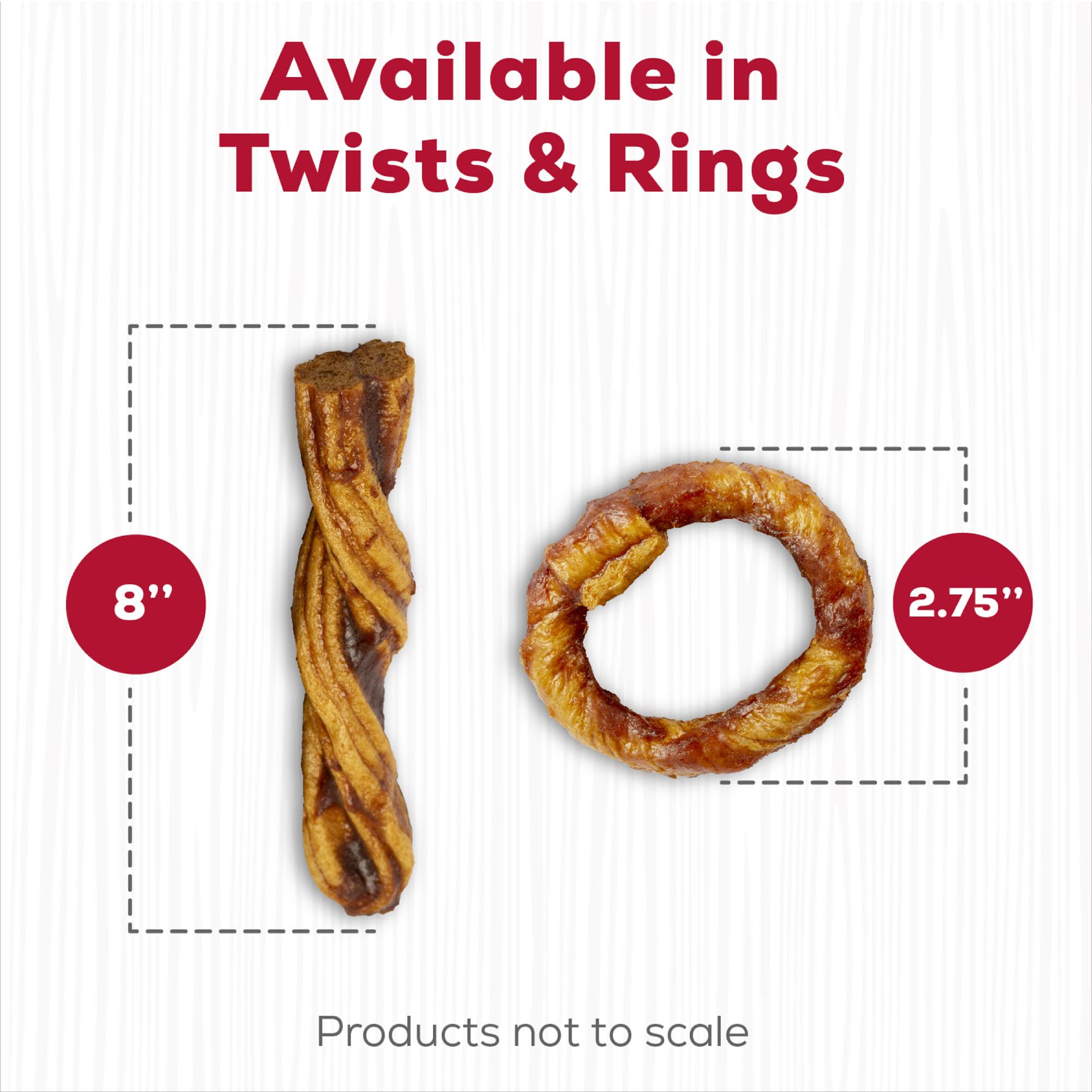Country Kitchen beef twists with real meat, digestible dog snack