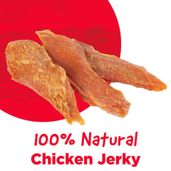 Country Kitchen Chicken Jerky Tenders dog-eating showing a dog enjoying a protein-rich snack