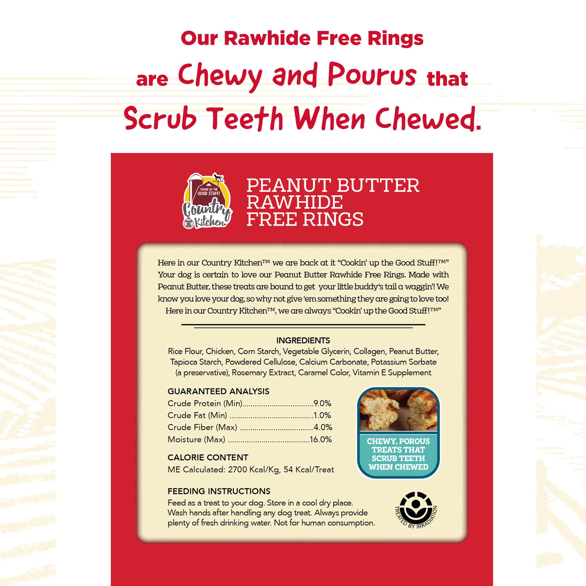 Country Kitchen rings displayed as dog-friendly treats for daily enjoyment