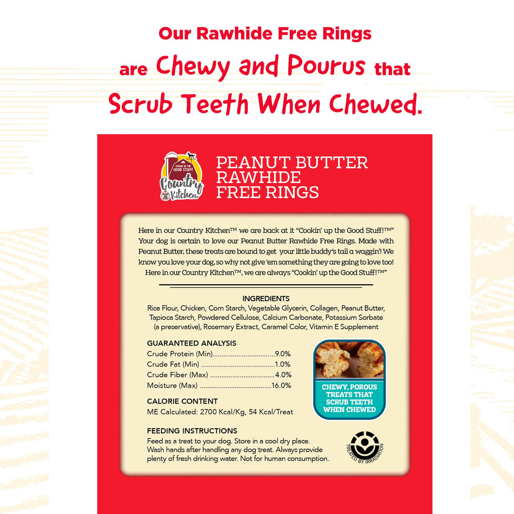 Country Kitchen rings displayed as dog-friendly treats for daily enjoyment