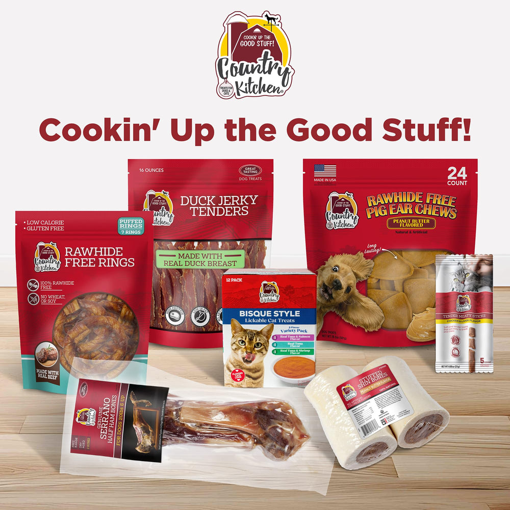 Country Kitchen full line of high-protein dog treats.