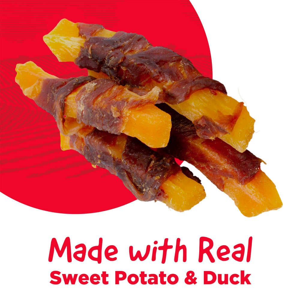 Country Kitchen real duck treats close-up; savory protein for dogs.