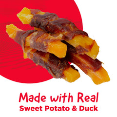 Country Kitchen real duck treats close-up; savory protein for dogs.