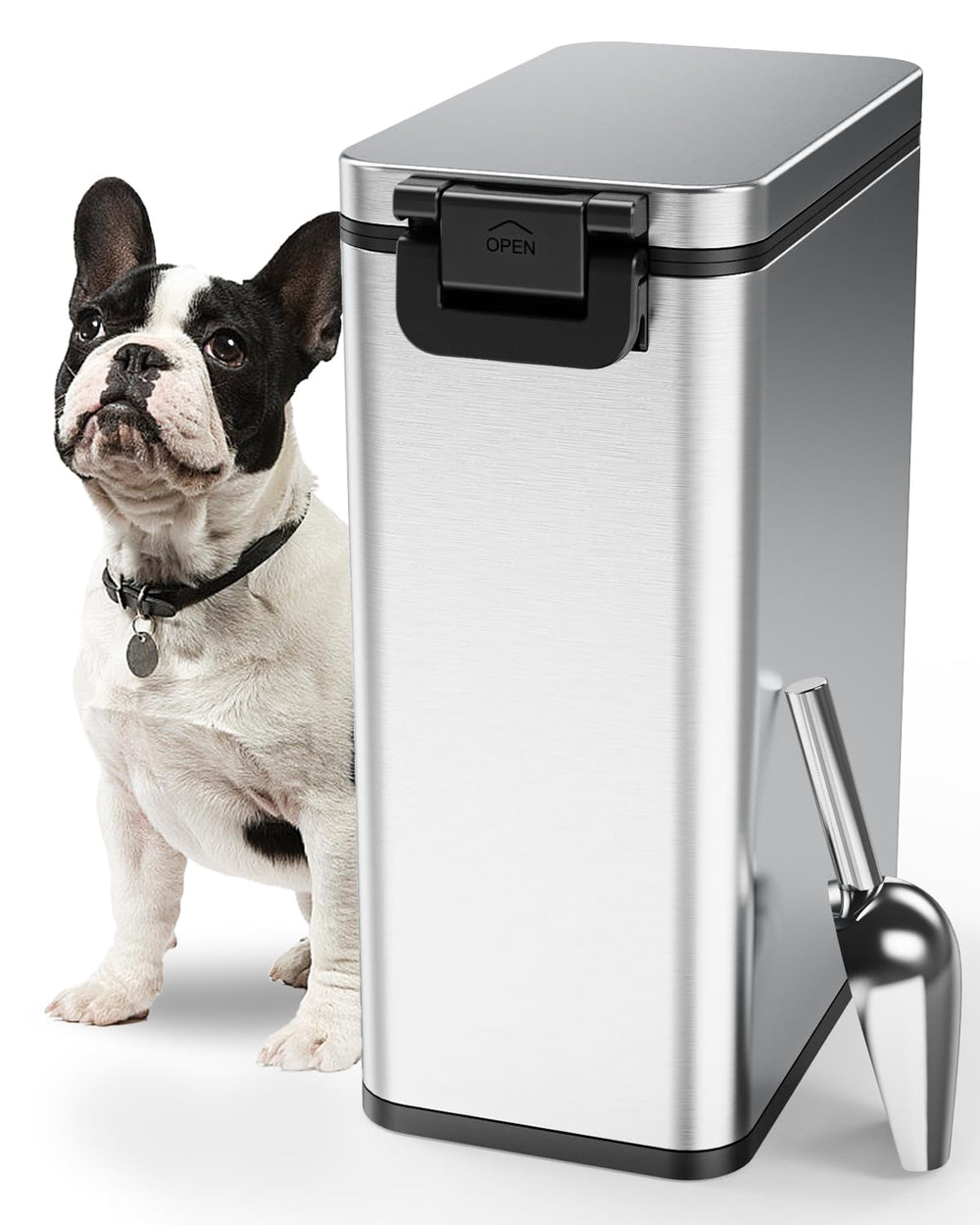 Courpal dog food container with airtight lid keeps kibble fresh
