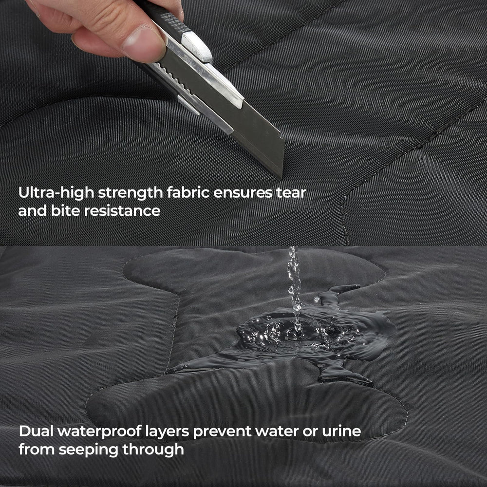 Couzssyhi fabric close-up shows heavy-duty material resists tearing.