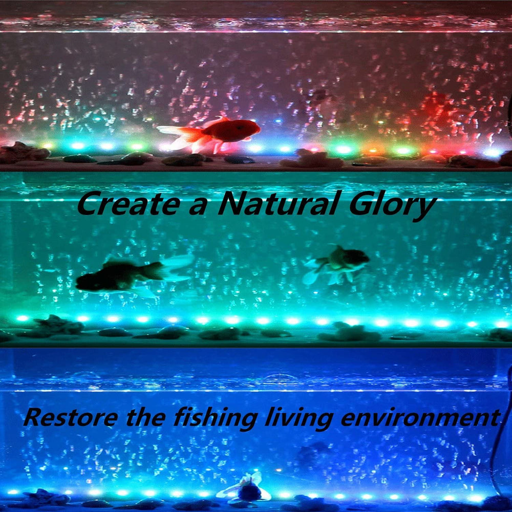 COVOART suction cups securing the light inside the aquarium