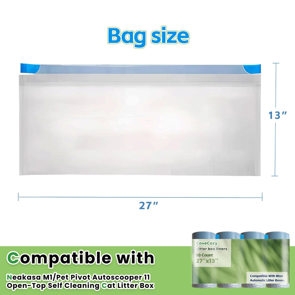 CoveCozy 80-count bags drawstring-closure: quick, secure disposal after littering.