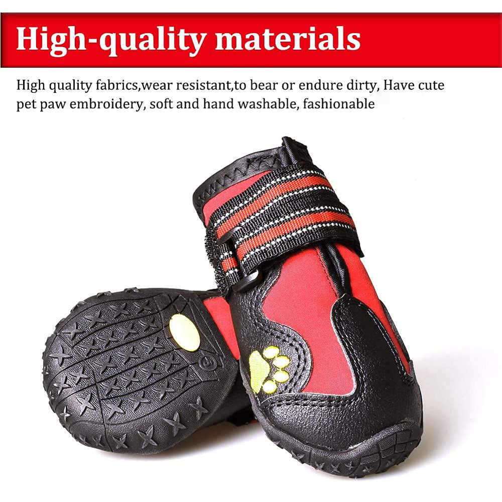 CovertSafe& waterproof dog boots keep paws dry during rainy walks.