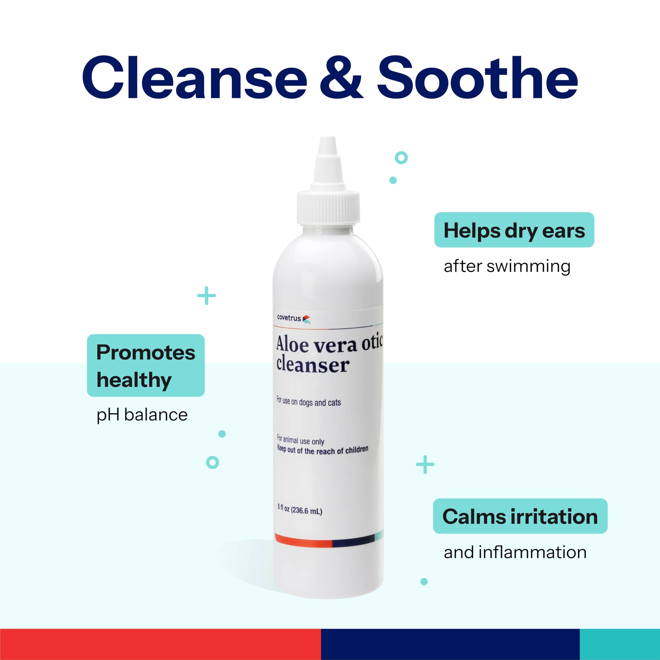 Covetrus Aloe Otic application to cat ear promotes dry, comfortable ears