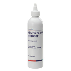 Covetrus Aloe Otic bottle for dogs and cats showing gentle ear cleansing