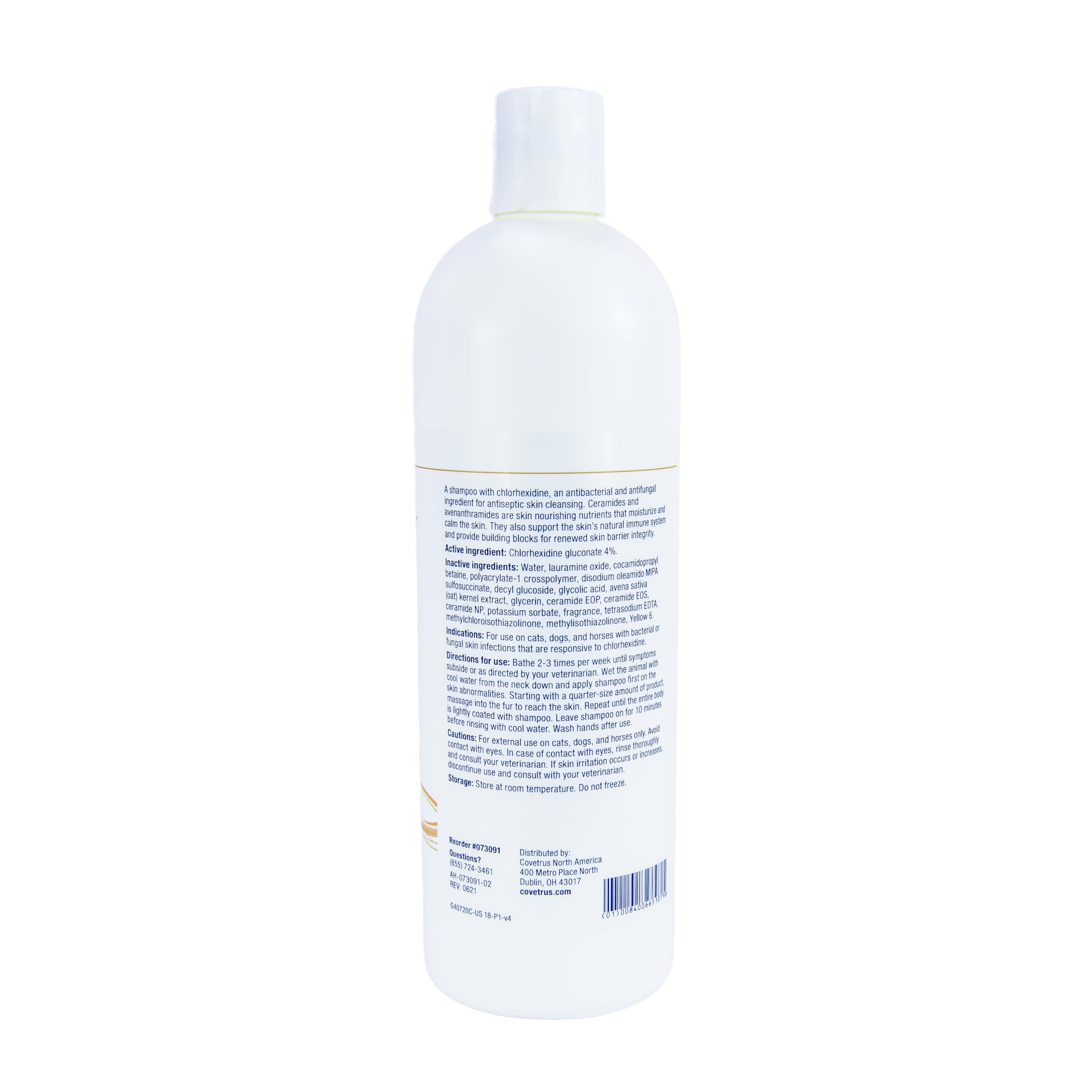 Silky lather from Covetrus CeraSoothe CHX Shampoo cleanses sensitive skin