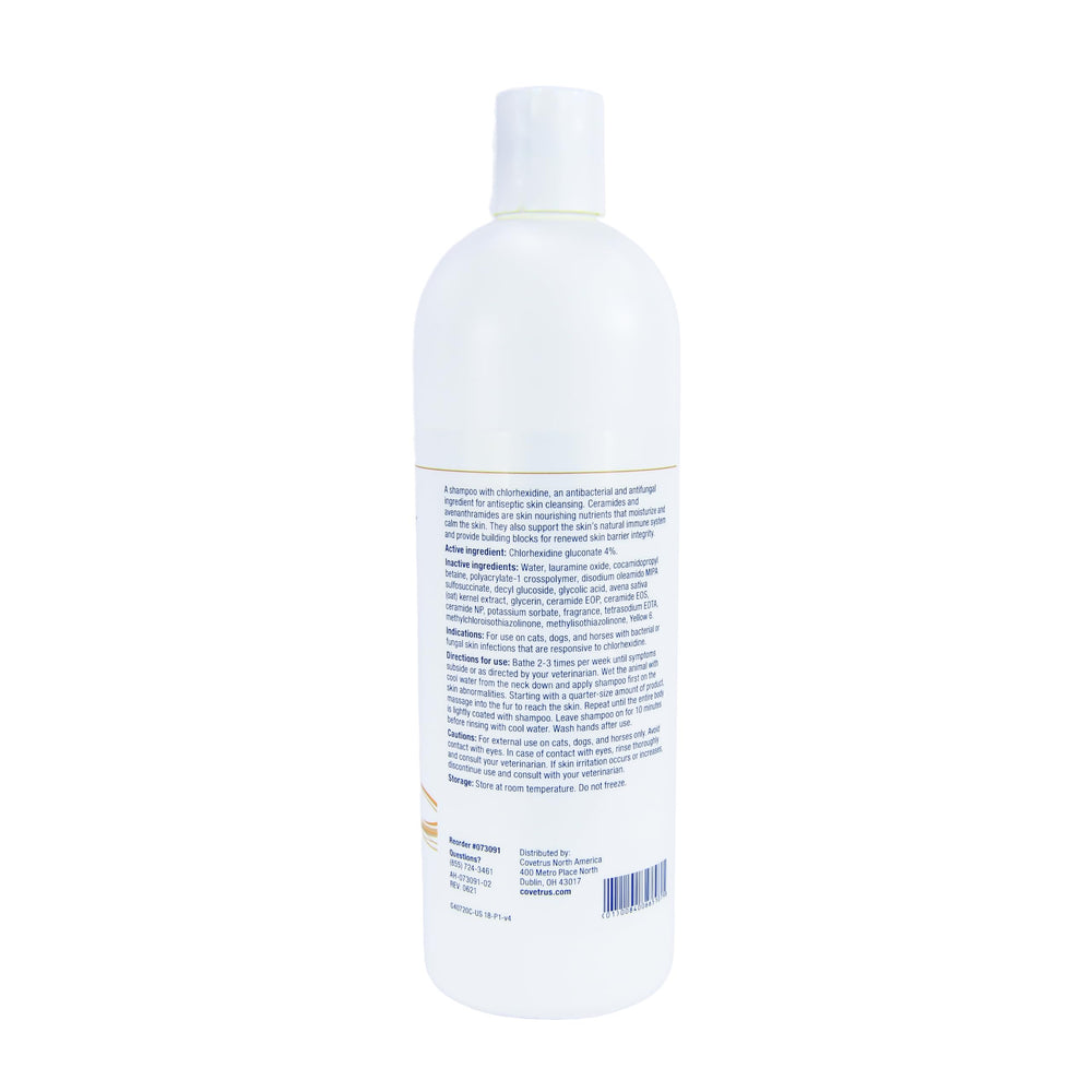 Silky lather from Covetrus CeraSoothe CHX Shampoo cleanses sensitive skin