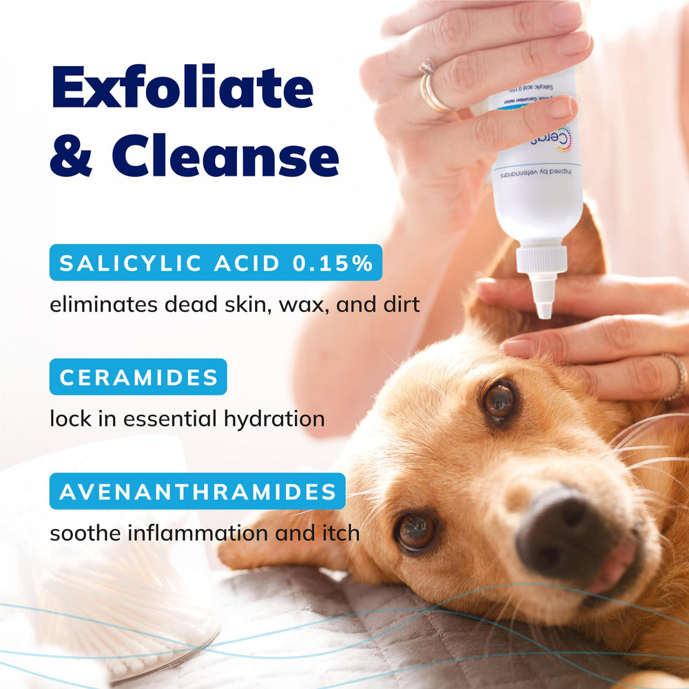 Covetrus CeraSoothe SA ceramides moisturize to soothe ear skin