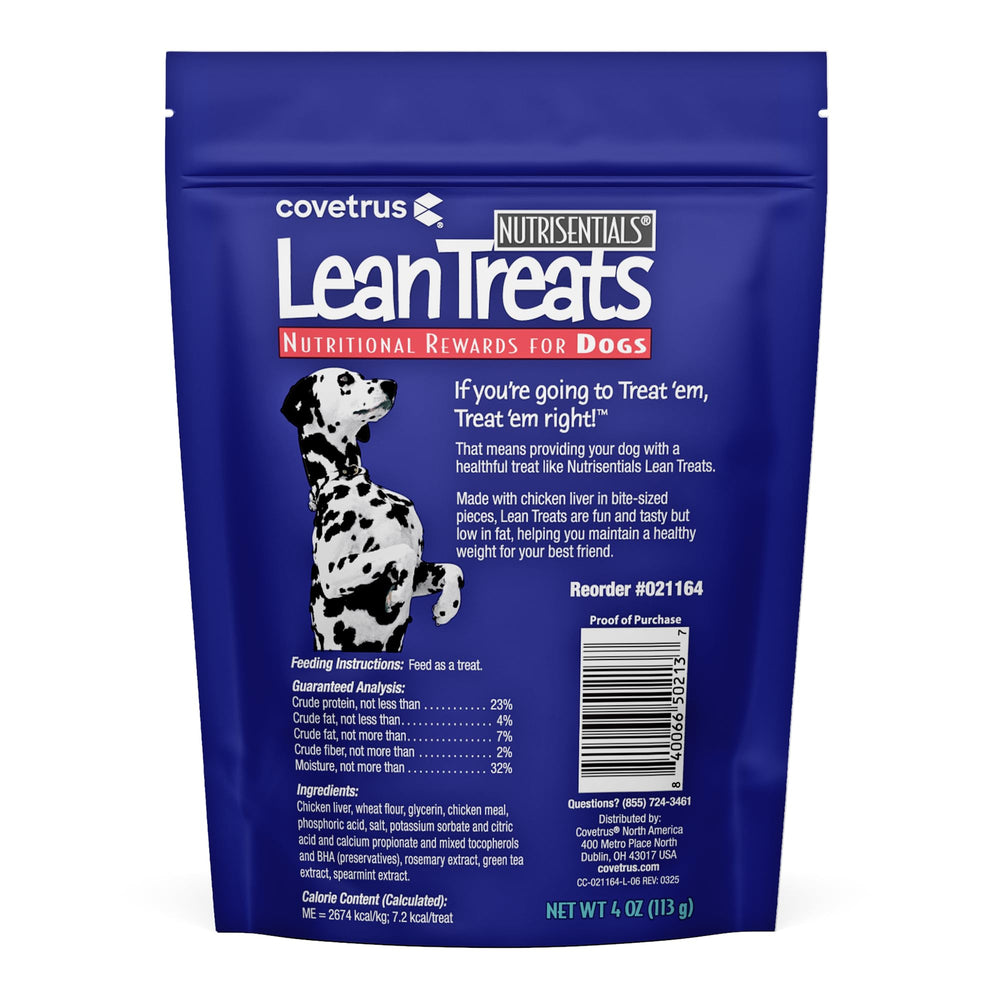 Close-up of Covetrus Nutrisential Lean Treats bite-size pieces with soft texture.