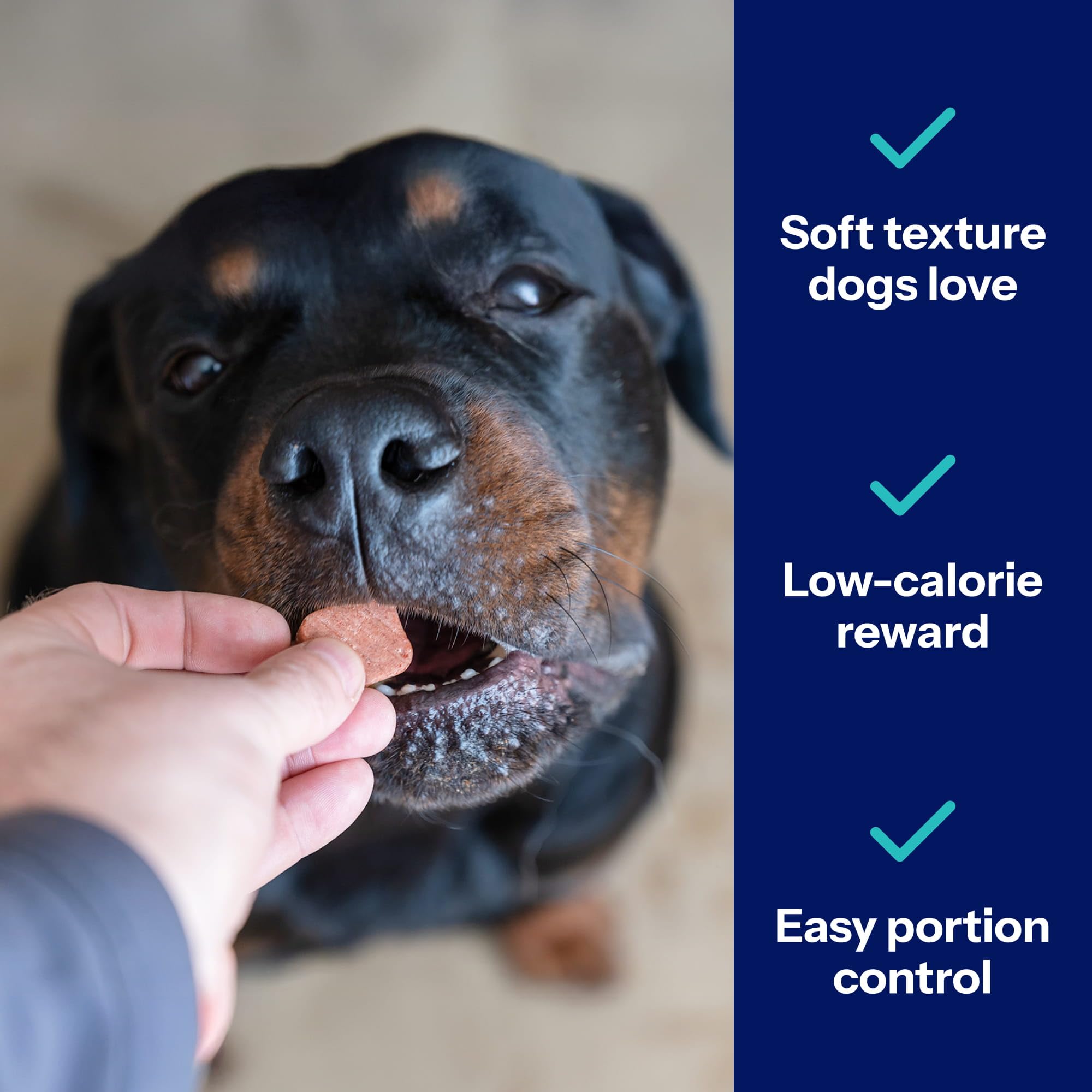 Covetrus Nutrisential Lean Treats bag shows USA-made quality.