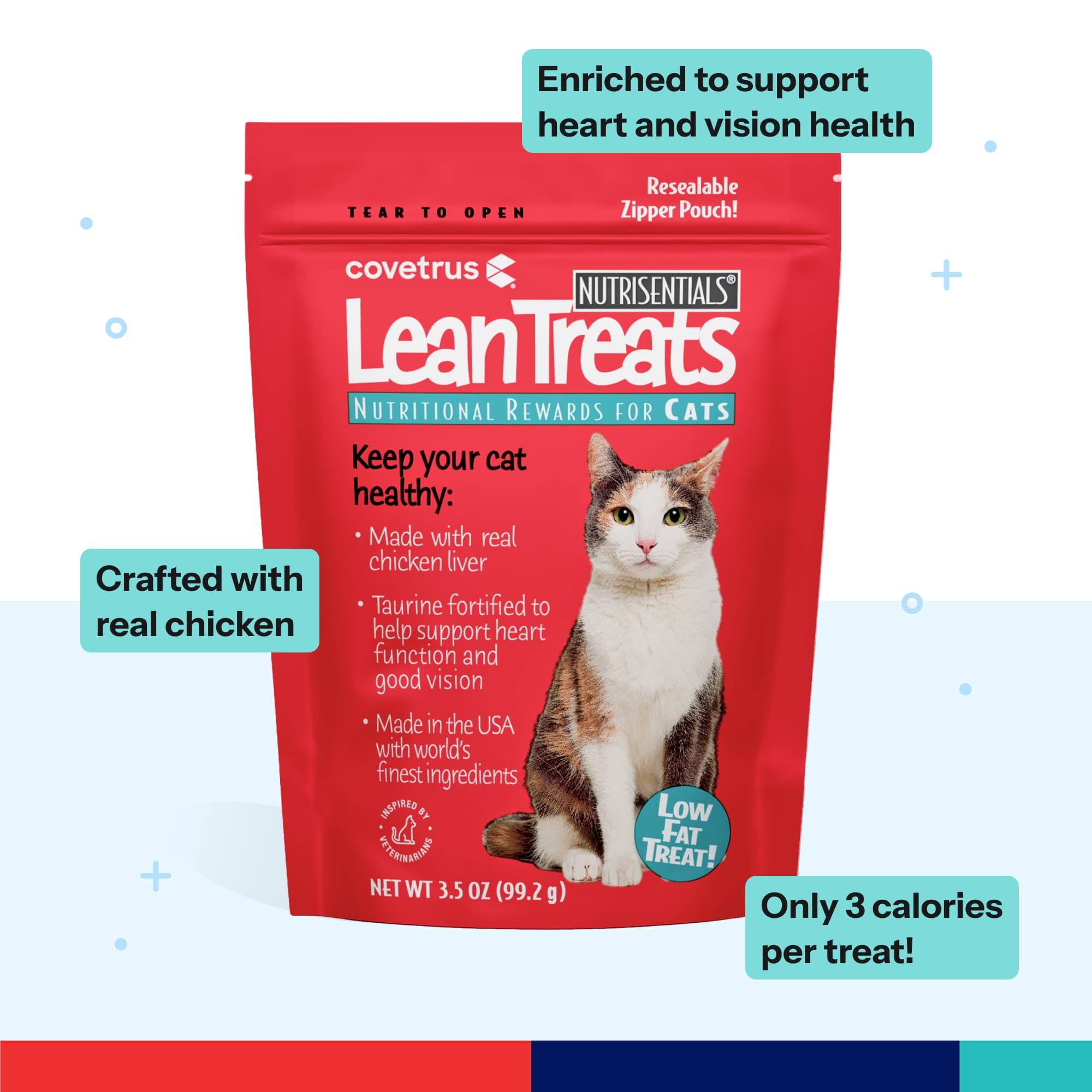 Made in the USA, Nutrisential treats meet quality standards.