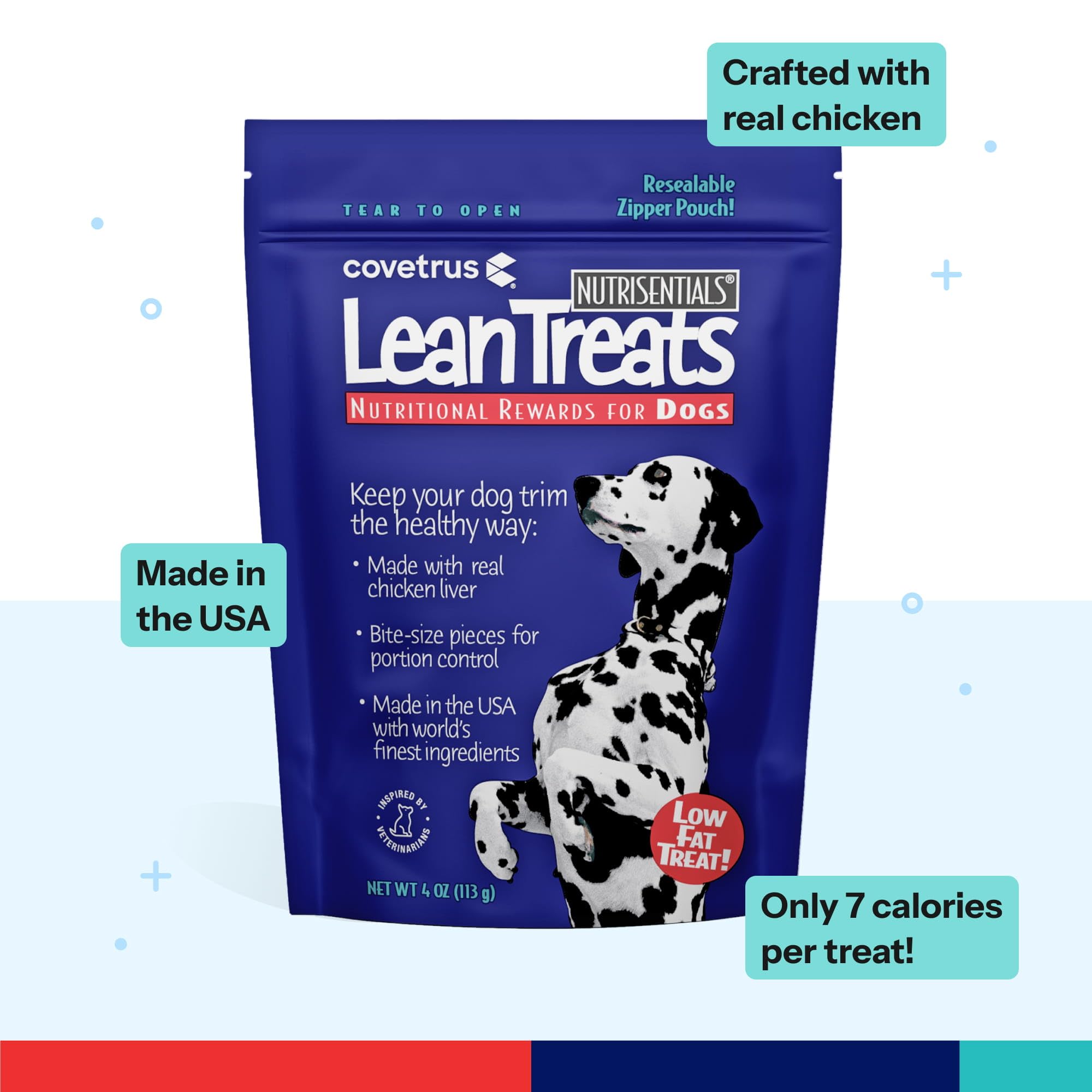 Covetrus Nutrisential Lean Treats calorie-conscious bites with just 7 calories each.