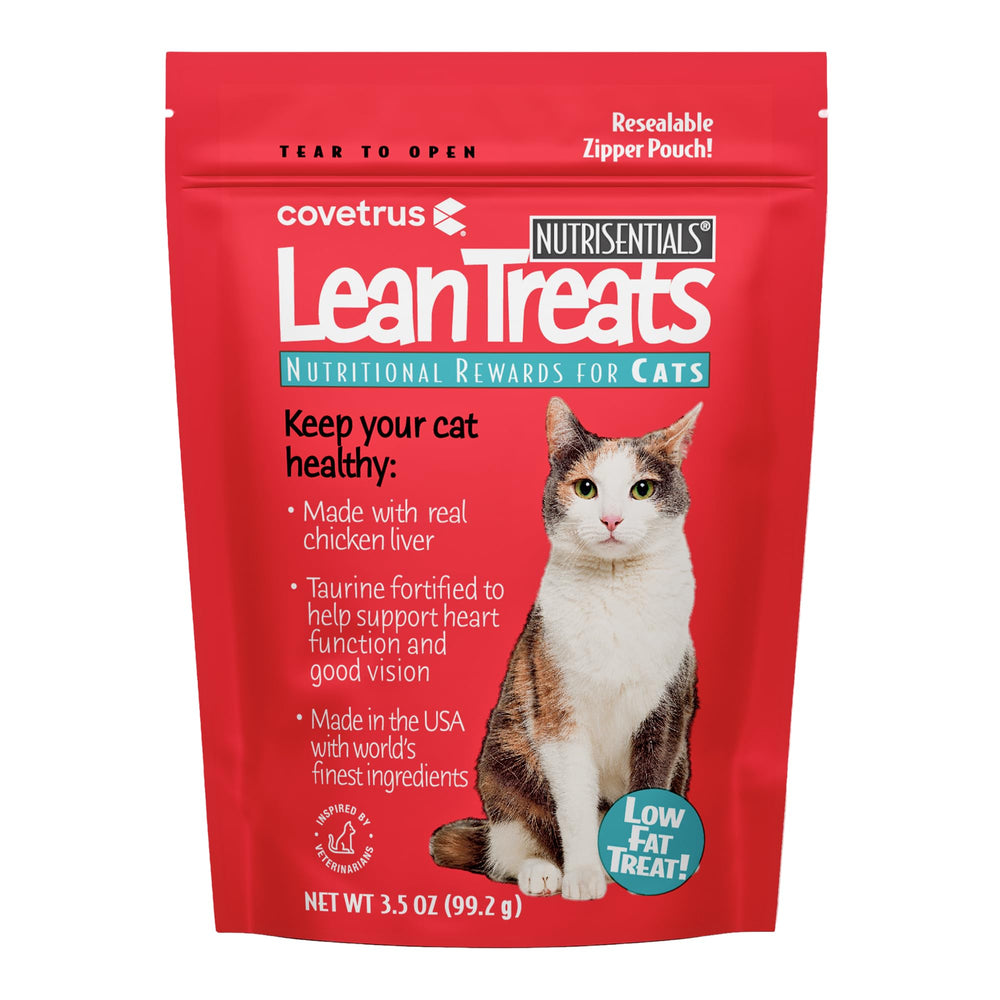 Covetrus Nutrisential Lean Treats soft bites for cats, low-fat snacking.