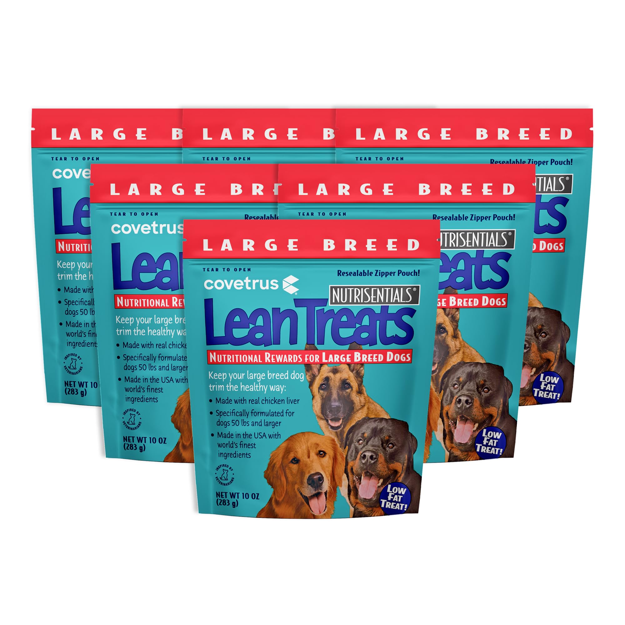 Covetrus Nutrisential Lean Treats soft bite-size pieces for easy chewing.
