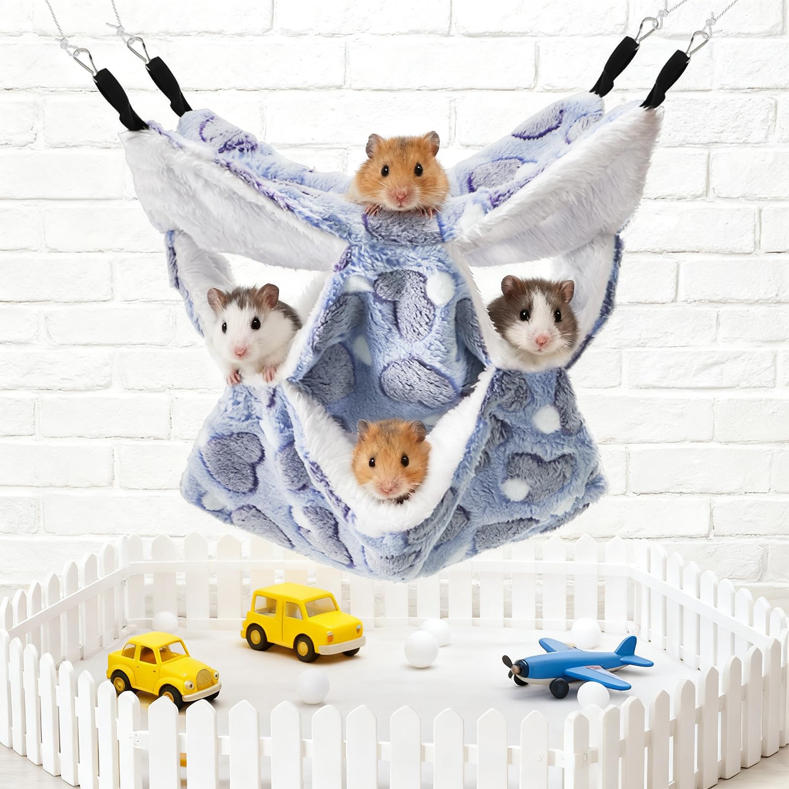 Suitable for hamsters, guinea pigs, ferrets and other small animals.