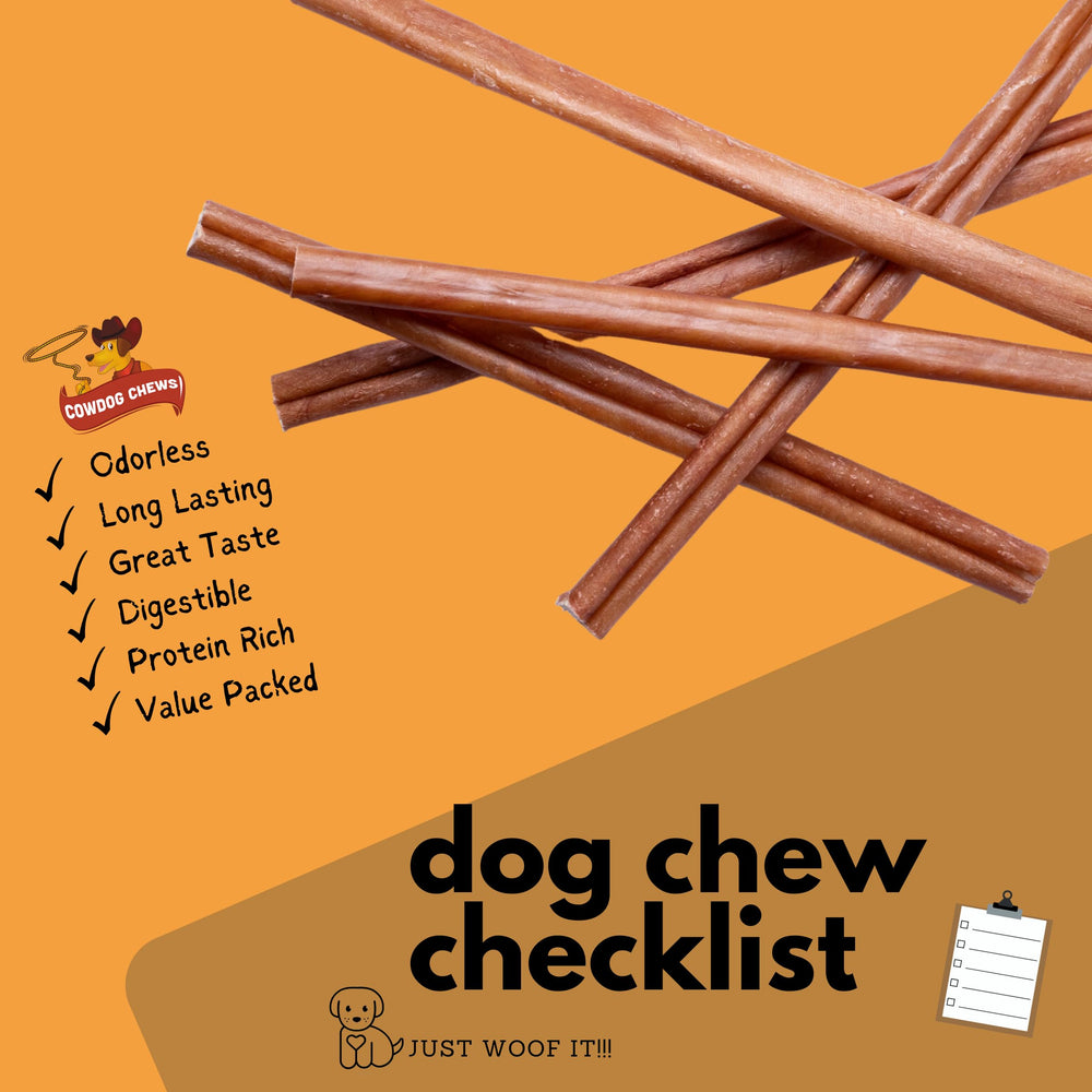 Cowdog Chews Beef Bully Stick supports dental engagement with a durable texture.