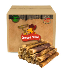 Cowdog Chews beef-filled roll close-up showing savory center for treat appeal