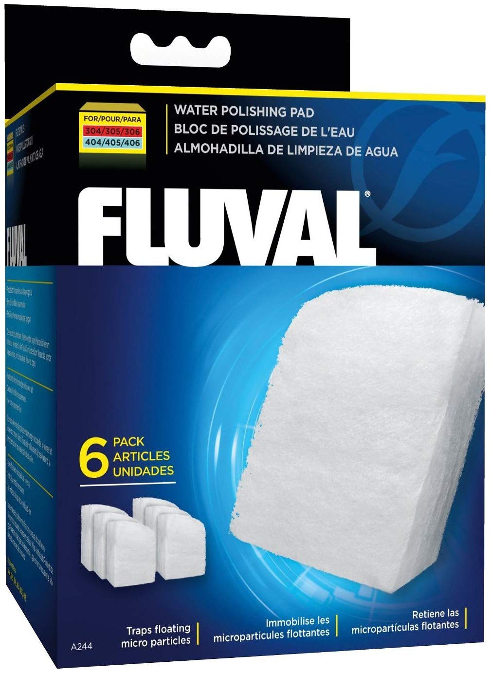 Cowjag Fluval Water Polishing Pad close-up showing micro-fiber detail for clearer aquarium water