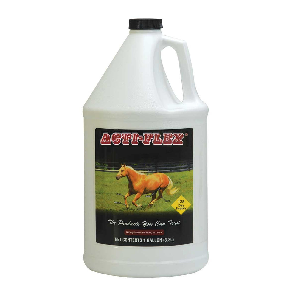 Cox Veterinary Acti-Flex gallon bottle for daily equine joint support and easy administration.