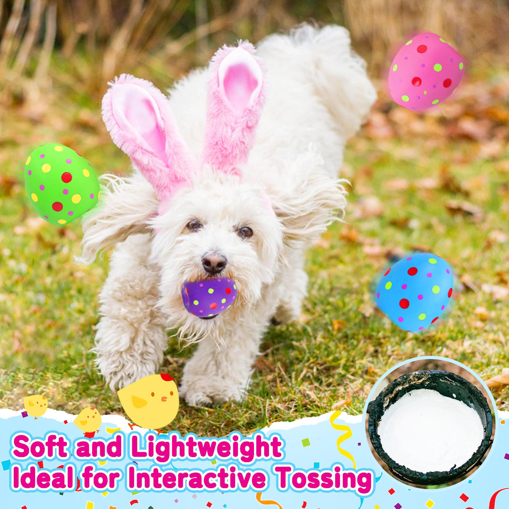 Coyava eggs feature a squeaker for engaging play and repeat squeaks