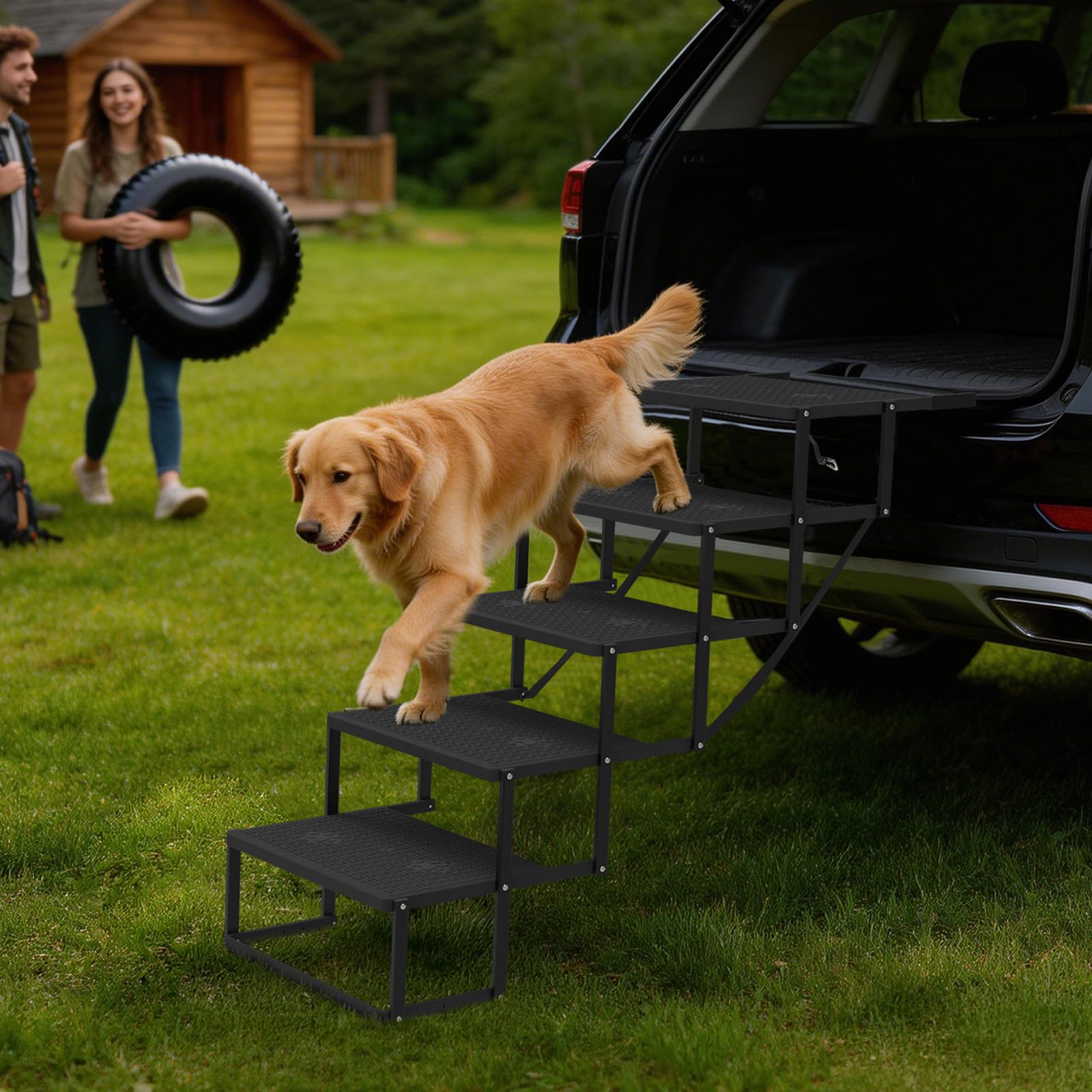 COZEER dog steps compatible with cars, SUVs, and trucks