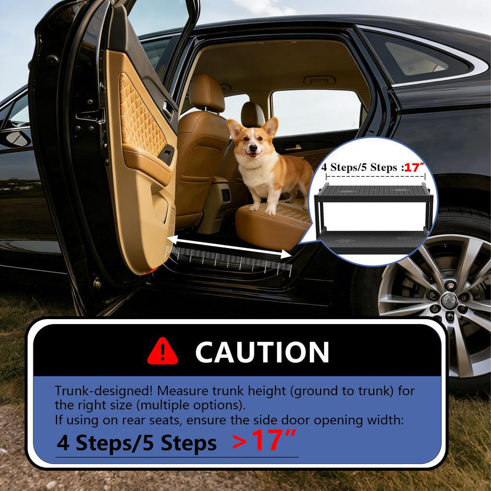 COZEER steps store neatly in your trunk or closet.