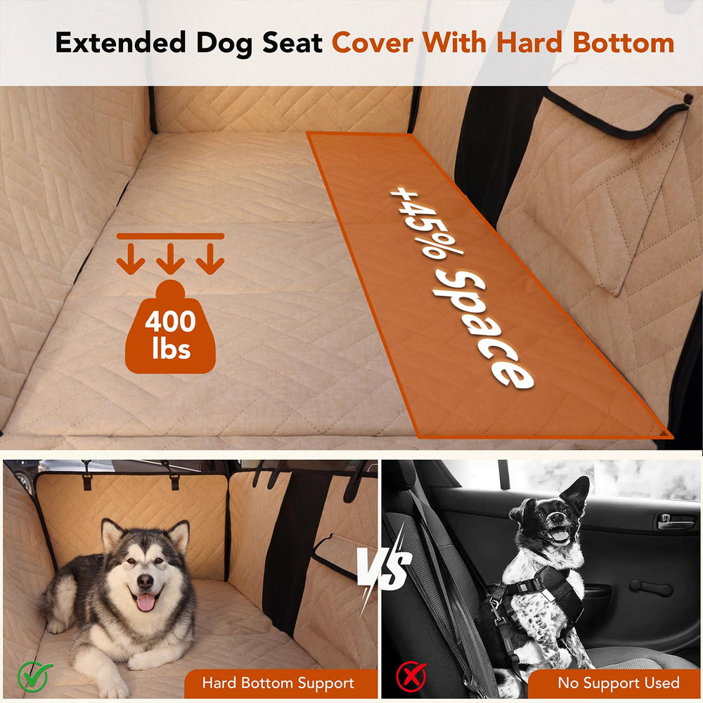 Cozila 900D Oxford fabric waterproof seat cover protecting car seats from spills.
