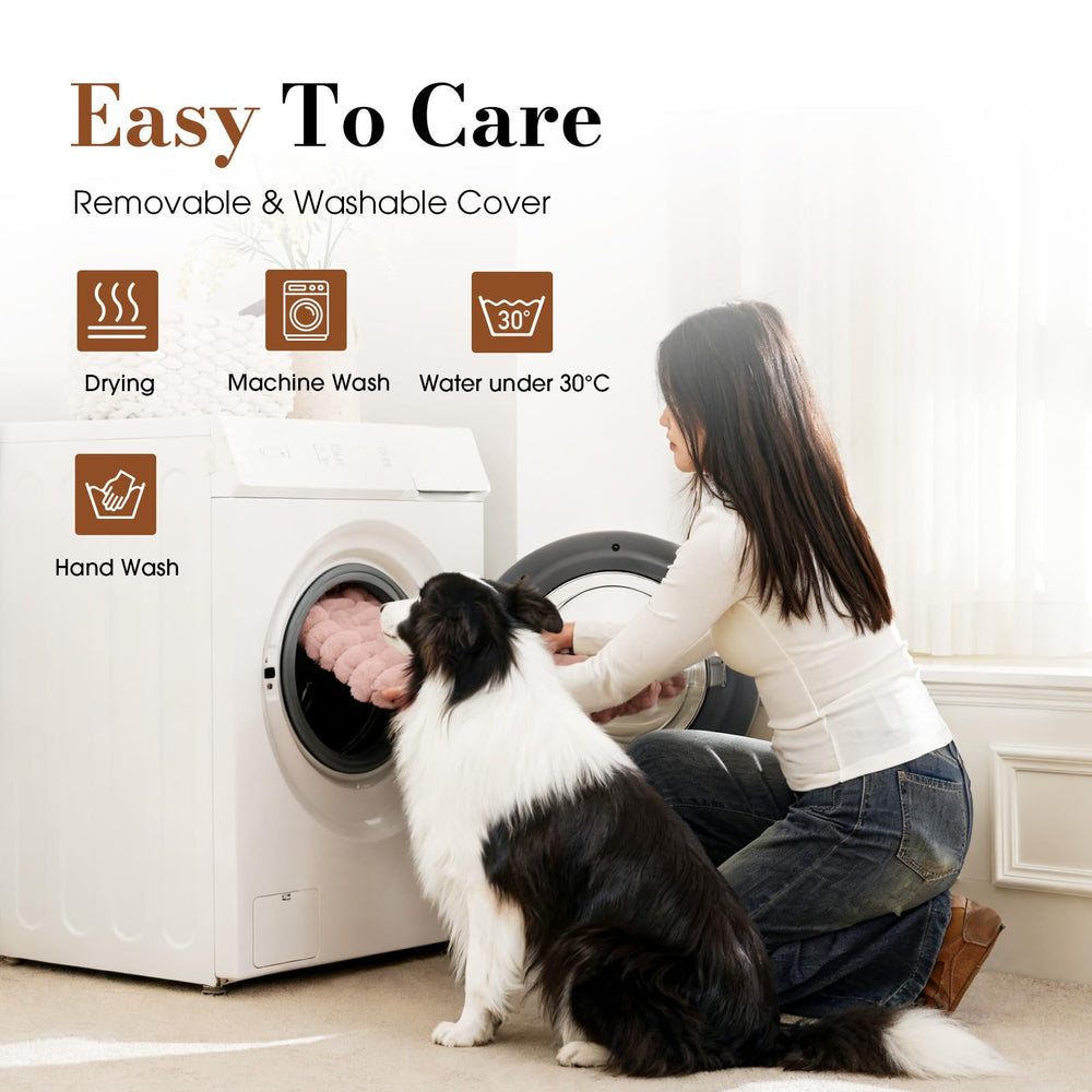 Cozila dog bed shown in crate setup for easy placement