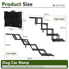 Cozila dog stairs with non-slip surface provide secure grip for confident climbs