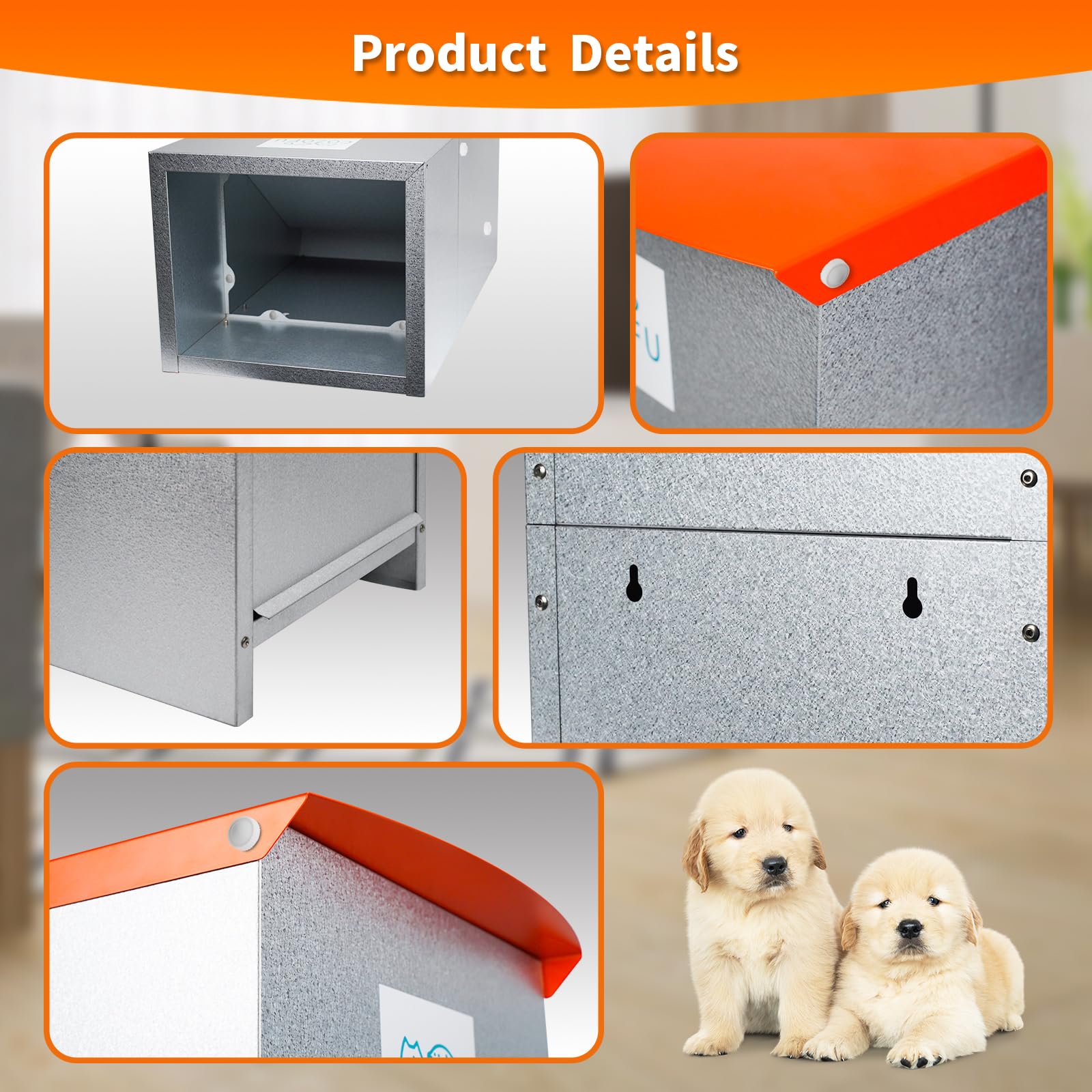 COZOFU Dog Feeder 25-pound capacity keeps kibble available longer.