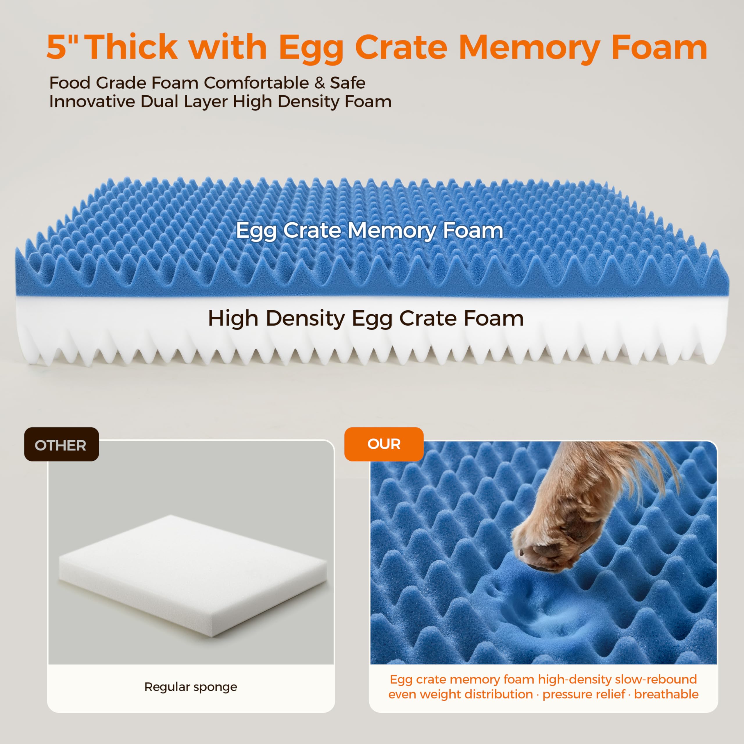 COZCIENCE bed features dual-layer waterproof protection against accidents
