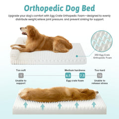 COZY KISS Cute Dog Bed waterproof lining protects against spills