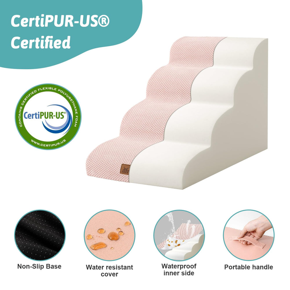 COZY KISS dense foam supports up to 80 pounds for stability