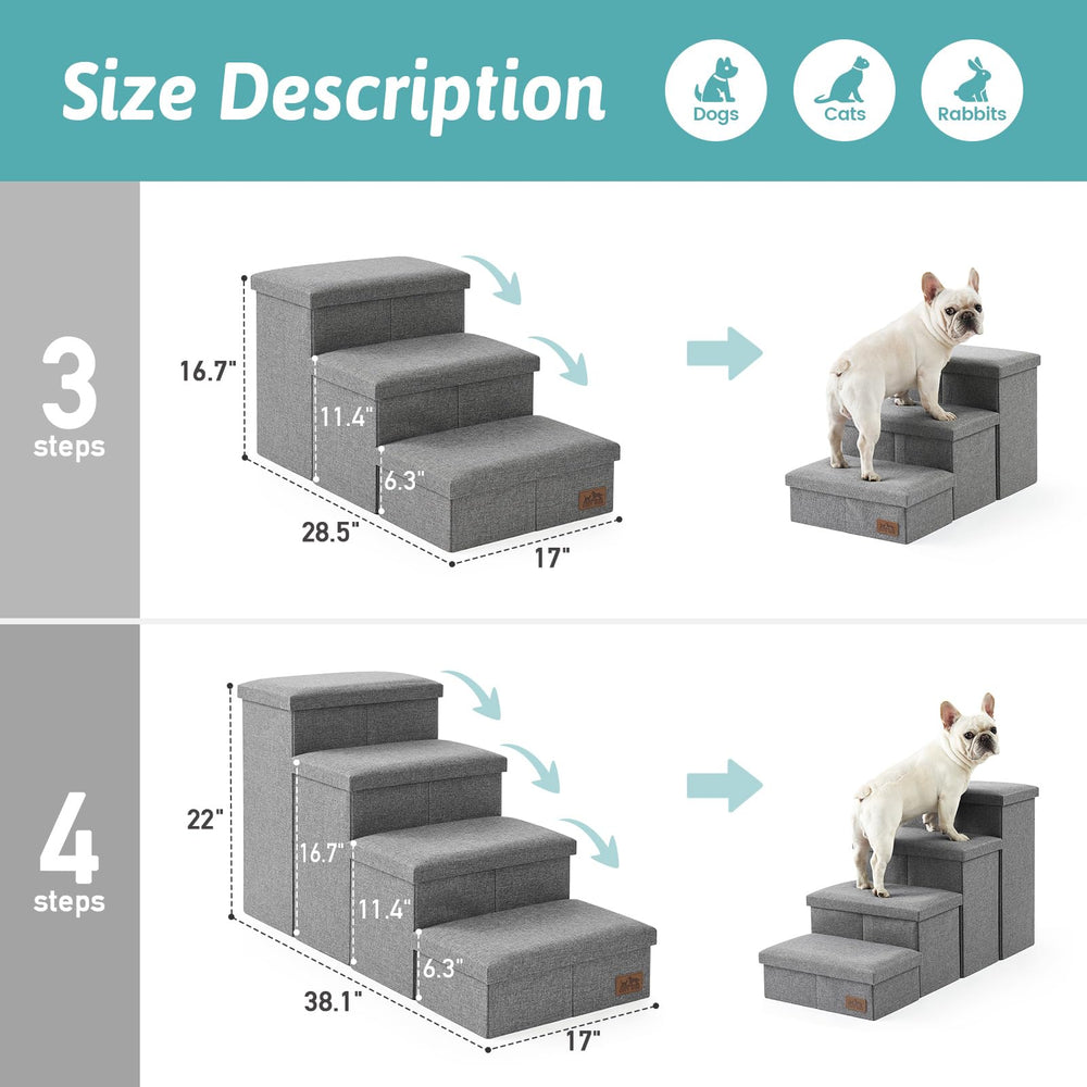 COZY KISS folding design dog stairs save space when not in use