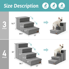 COZY KISS folding design dog stairs save space when not in use