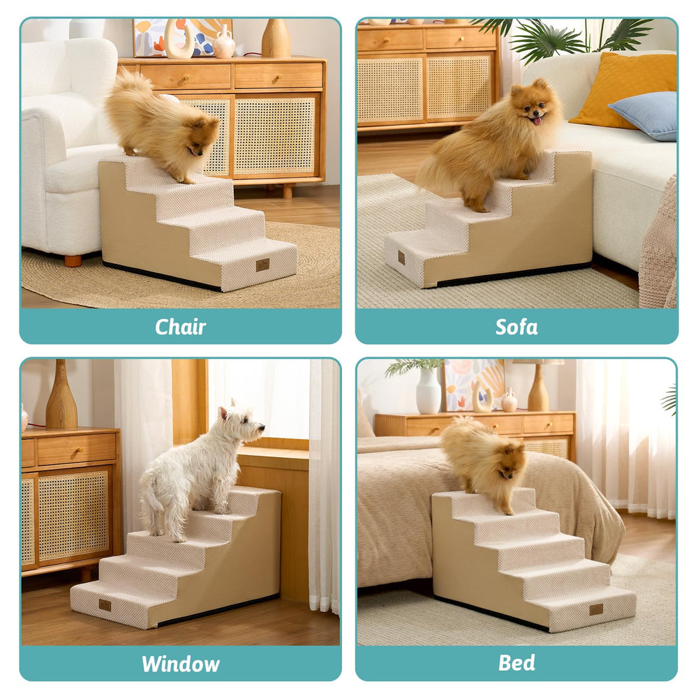 COZY KISS dog stairs machine washable cover for quick cleaning