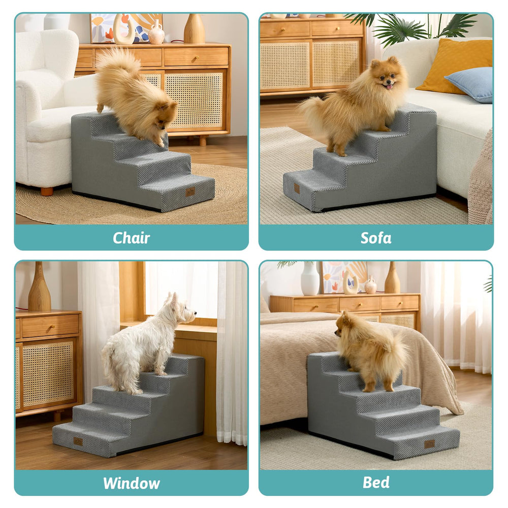 COZY KISS no-assembly dog stairs ready to use