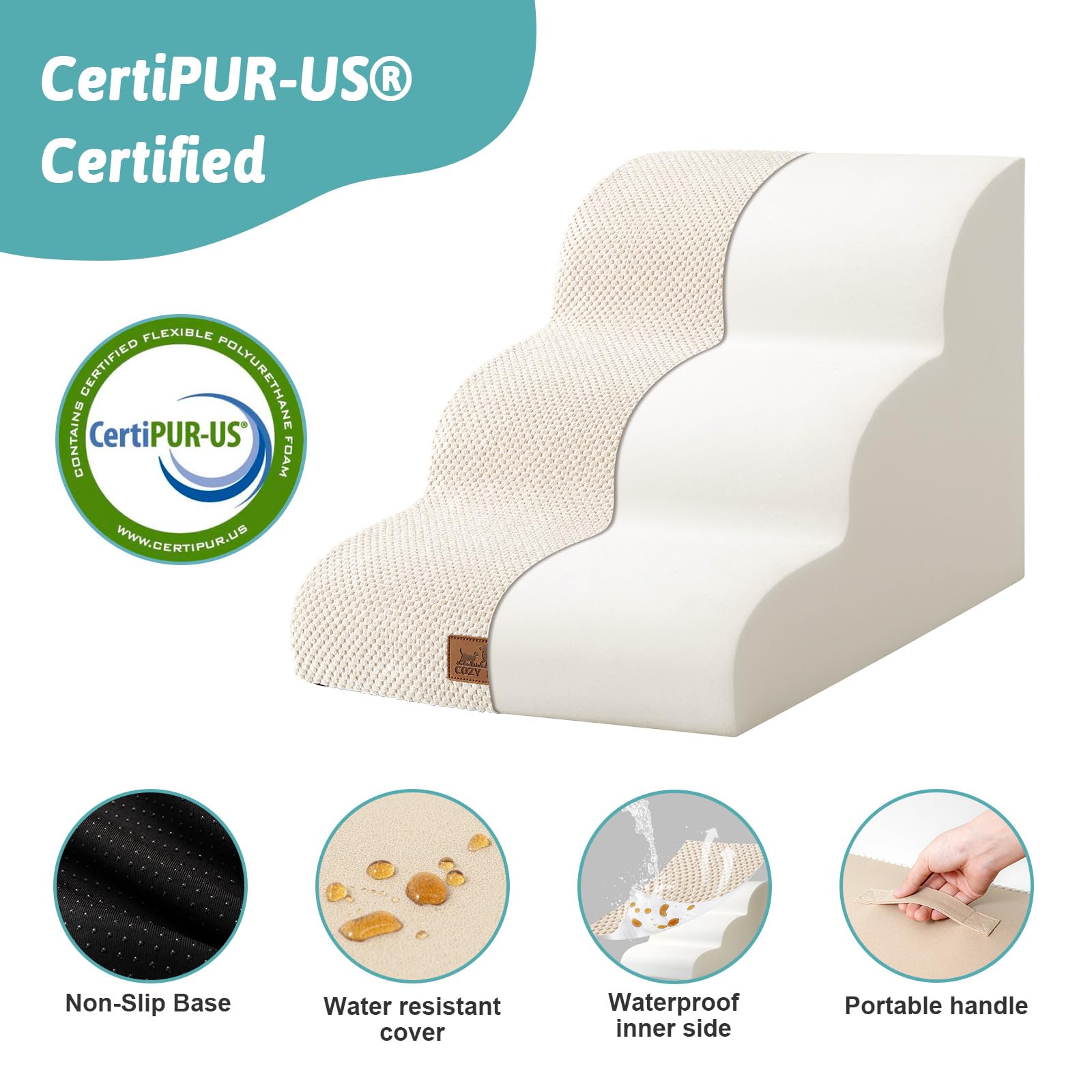 COZY KISS non-slip bottom keeps stairs steady during use